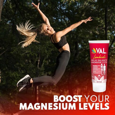 VAL Lombardi Concentrated Magnesium Lotion with Arnica and Herbal Blend, Relief for Whole Body, Soothes Muscles & Joints, Enhances Recovery, 5 oz in Saudi Arabia