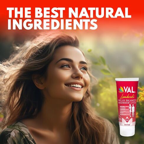 VAL Lombardi Concentrated Magnesium Lotion with Arnica and Herbal Blend, Relief for Whole Body, Soothes Muscles & Joints, Enhances Recovery, 5 oz in Saudi Arabia