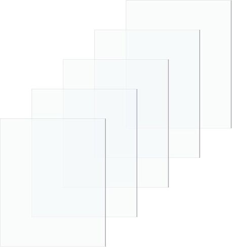 5 Pcs Sheet Protectors 8x10" Clear Plastic Sheets Arts and Crafts PET Plastic Sheet Durable Shatterproof PET Sheets for Picture Frame, Event Signs, DIY Projects, Easy to Cut in Saudi Arabia