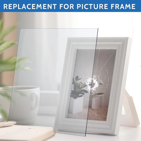 5 Pcs Sheet Protectors 8x10" Clear Plastic Sheets Arts and Crafts PET Plastic Sheet Durable Shatterproof PET Sheets for Picture Frame, Event Signs, DIY Projects, Easy to Cut in Saudi Arabia