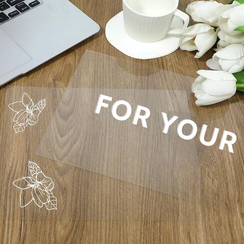 5 Pcs Sheet Protectors 8x10" Clear Plastic Sheets Arts and Crafts PET Plastic Sheet Durable Shatterproof PET Sheets for Picture Frame, Event Signs, DIY Projects, Easy to Cut in Saudi Arabia