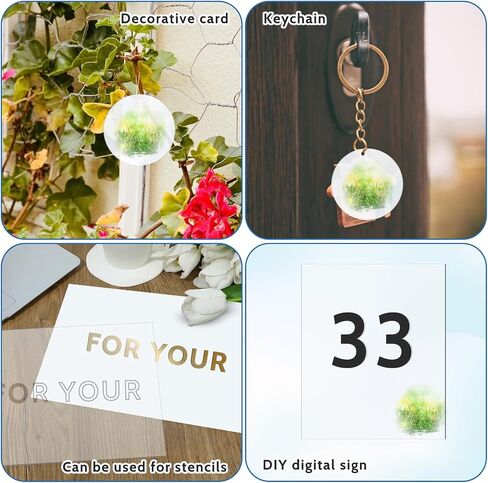 5 Pcs Sheet Protectors 8x10" Clear Plastic Sheets Arts and Crafts PET Plastic Sheet Durable Shatterproof PET Sheets for Picture Frame, Event Signs, DIY Projects, Easy to Cut in Saudi Arabia