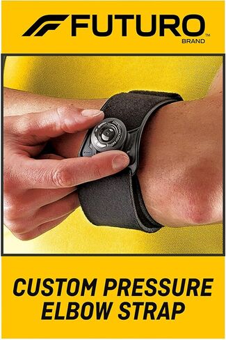 FUTURO Performance Comfort Elbow Support, Moderate Support Design Offers Customizable Levels of Compression and Support, Adjustable in Saudi Arabia
