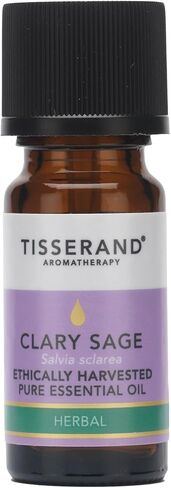 Tisserand Ethically Harvested Pure Essential Oil - Essentials for Menstrual Cycle Regulation and Soothing Digestive Spasms - Clary Sage - 0.3 oz in Saudi Arabia