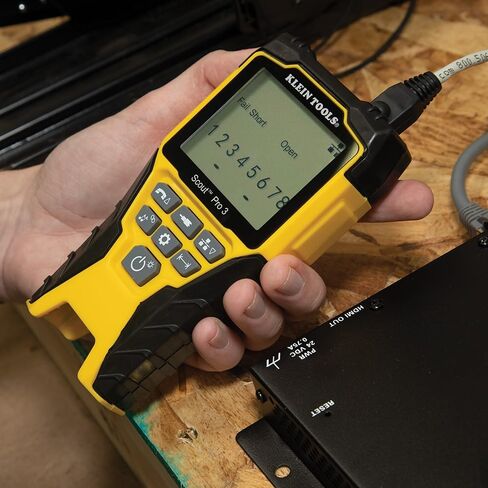 مجموعة أدوات VDV001819 من Klein Tools، مجموعة اختبار تركيب الكابلات مع أدوات التجعيد، جهاز اختبار كابل Scout Pro 3، والقصاصات، وأداة Punchdown، وحقيبة، 6 قطع in Kuwait