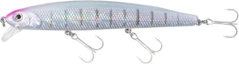 Calissa Offshore Tackle 110mm and 140mm California Inshore Fishing - Special Jerkbait Crankbait Surf Flash Fishing Salt Pro Lure Minnow Zebra MS Metallic Sardine Glow in Saudi Arabia