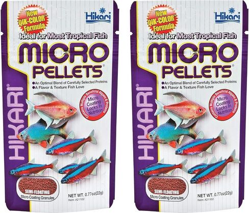 Hikari Tropical Semi-Floating Micro Pellets Fish Food, 0.77 Oz (22g) in Saudi Arabia