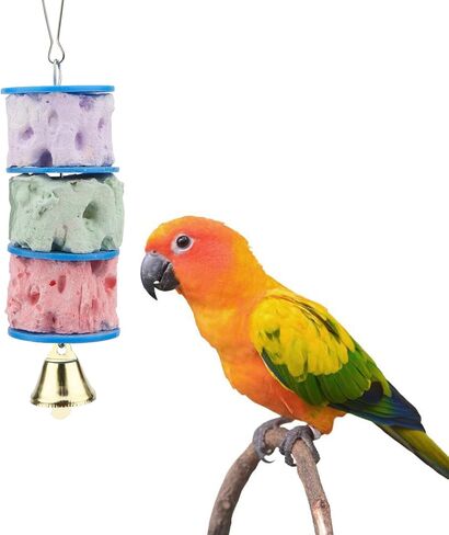 Wontee Bird Calcium Chew Grinding Treats Toy for Parakeet, 1 Pack in Kuwait