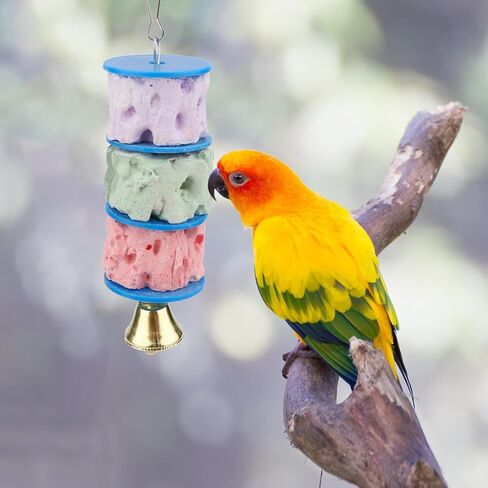 Wontee Bird Calcium Chew Grinding Treats Toy for Parakeet, 1 Pack in Kuwait