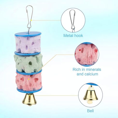 Wontee Bird Calcium Chew Grinding Treats Toy for Parakeet, 1 Pack in Kuwait