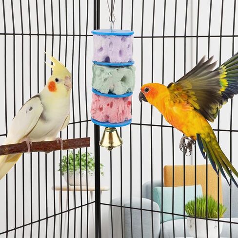 Wontee Bird Calcium Chew Grinding Treats Toy for Parakeet, 1 Pack in Kuwait
