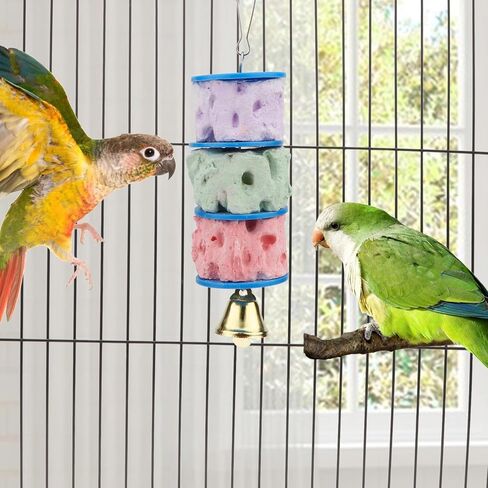 Wontee Bird Calcium Chew Grinding Treats Toy for Parakeet, 1 Pack in Kuwait