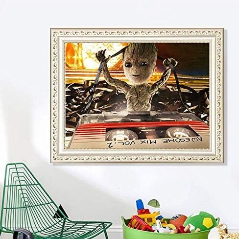Sea Cartoon Character Diamond Painting Kit for Adults, 5D Full Drill DIY Arts & Crafts Bling Artwork Decor Gift Set with Crystal Rhinestone Gems 11.81x15.75 inch in Kuwait