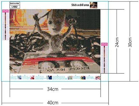 Sea Cartoon Character Diamond Painting Kit for Adults, 5D Full Drill DIY Arts & Crafts Bling Artwork Decor Gift Set with Crystal Rhinestone Gems 11.81x15.75 inch in Kuwait