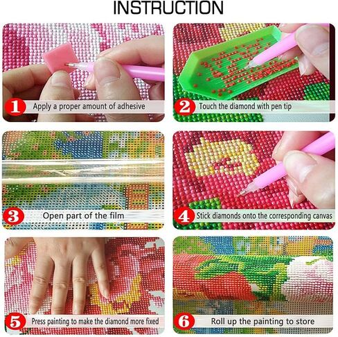Sea Cartoon Character Diamond Painting Kit for Adults, 5D Full Drill DIY Arts & Crafts Bling Artwork Decor Gift Set with Crystal Rhinestone Gems 11.81x15.75 inch in Kuwait