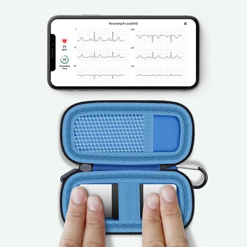 Heart Monitor Case Compatible with AliveCor Kardia Mobile ECG/for KardiaMobile 6L for Apple and Android Device - CASE ONLY (Red) in Saudi Arabia