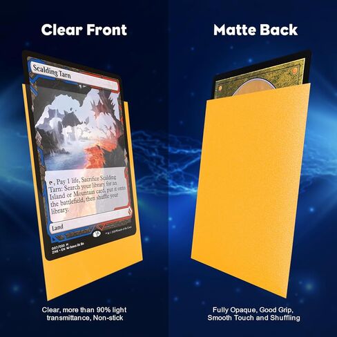 100pcs MTG Card Sleeves, White & Black Dual Matte Card Sleeves, Anti-Glare, Tear Resistant, Standard Card Size Card Sleeve Deck Protectors for MTG Yugioh Trading Cards in Kuwait