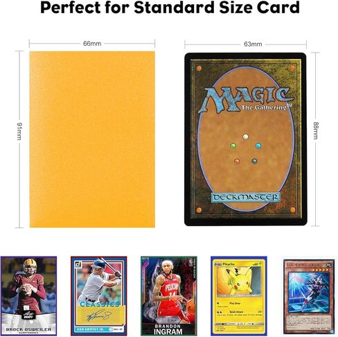 100pcs MTG Card Sleeves, White & Black Dual Matte Card Sleeves, Anti-Glare, Tear Resistant, Standard Card Size Card Sleeve Deck Protectors for MTG Yugioh Trading Cards in Kuwait