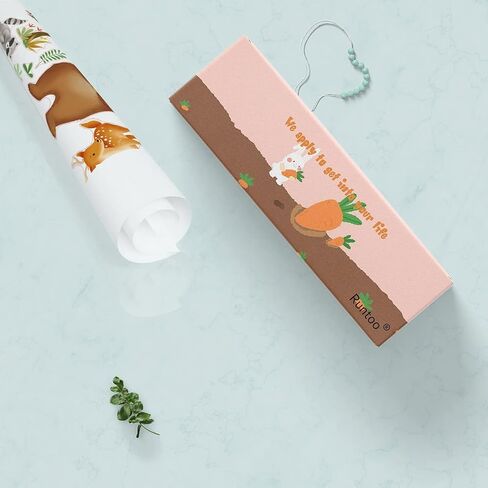 Runtoo Woodland Animal Wall Decals Bear Fox Tree Forest Wall Stickers for Nursery Kids Bedroom Wall Decor in Saudi Arabia