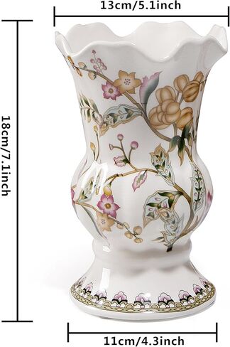 مزهرية بيضاء من السيراميك المتشققة بالثلج مصنوعة يدويًا من Magcolor، مزهريات الزهور المجففة الحديثة، ديكور منزلي للقطع المركزية لحفلات الزفاف وطاولة العشاء وغرفة المعيشة وغرفة النوم والمكتب. in Kuwait