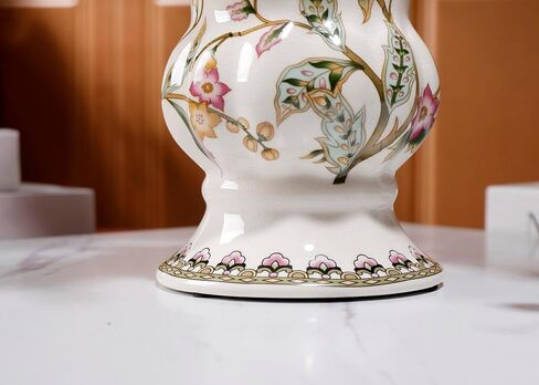 مزهرية بيضاء من السيراميك المتشققة بالثلج مصنوعة يدويًا من Magcolor، مزهريات الزهور المجففة الحديثة، ديكور منزلي للقطع المركزية لحفلات الزفاف وطاولة العشاء وغرفة المعيشة وغرفة النوم والمكتب. in Kuwait