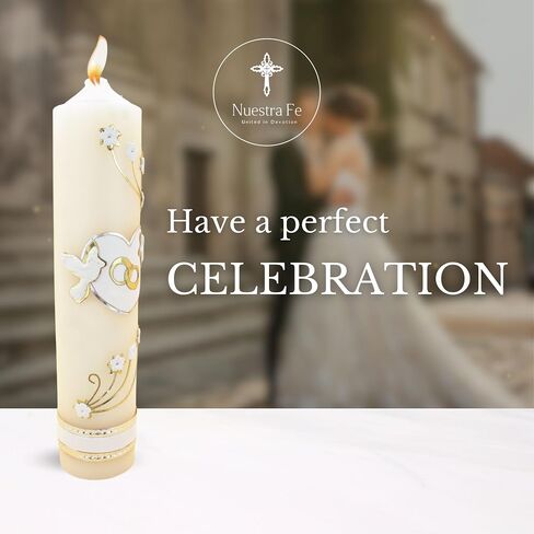 شمعة معمودية أصلية مصنوعة على يد حرفيين مكسيكيين في لا فيلا دي غوادالوبي | velas para bautizo de niña o niño | مجموعة شموع المعمودية للأولاد | velas de bautizo para nina | مجموعة شموع المعمودية الكاثوليكية in Kuwait