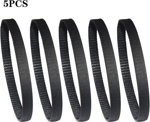 HTD3M-168-4 Timing Belt, Closed Loop Rubber Belt, Length 168mm, Width 4mm, Pitch 3mm, HTD3M Synchronous Belts 3D Printer Belt, Black Loop Drive Belt 5pcs in Saudi Arabia