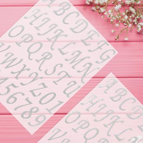 Waynoda 360 Pieces 10 Sheets Glitter Alphabet Letter Stickers,Self Adhesive Letters(Black,2 Inch) in Kuwait