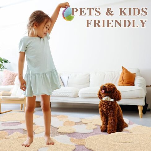 Green Moss Rug for Bedroom, Super Soft Fluffy Runner Rug Bedside Living Room Tufted Carpet, Cute Non Slip Irregular Long Rug, Aesthetic Machine Washable Leaf Rug for Hallway, 2.4' x 6.5' in Saudi Arabia