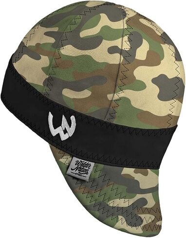 Welder Nation 8 Panel Welding Cap, 100% Cotton, Duck Canvas Exterior, Protective, Durable Men’s Hats with No Unicorn Peak for Welding, Heavy-Duty Jobs - Premium, Comfortable Welder Hat - 10 oz, 7 1/8 in Saudi Arabia