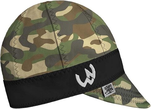Welder Nation 8 Panel Welding Cap, 100% Cotton, Duck Canvas Exterior, Protective, Durable Men’s Hats with No Unicorn Peak for Welding, Heavy-Duty Jobs - Premium, Comfortable Welder Hat - 10 oz, 7 1/8 in Saudi Arabia