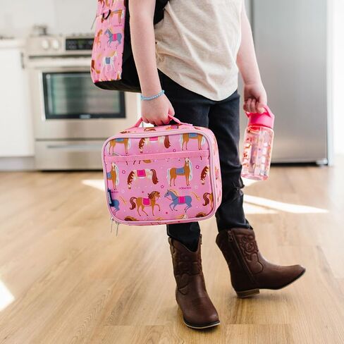 Wildkin Kids Insulated Lunch Box Bag for Boys & Girls, Reusable Kids Lunch Box is Perfect for Early Elementary Daycare School Travel, Ideal for Hot or Cold Snacks & Bento Boxes (Aztec) in Saudi Arabia