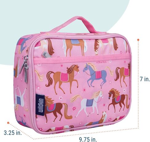 Wildkin Kids Insulated Lunch Box Bag for Boys & Girls, Reusable Kids Lunch Box is Perfect for Early Elementary Daycare School Travel, Ideal for Hot or Cold Snacks & Bento Boxes (Aztec) in Saudi Arabia