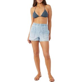 O'NEILL Women's Sonnet Denim Shorts - High Waisted Stretch Jean Shorts with Patch Pockets