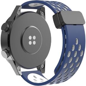 Watch Band 20mm/22mm porous breathable magnetic silicone strap waterproof, flexible, comfortable, no tools, one second simple change, suitable for both men and women