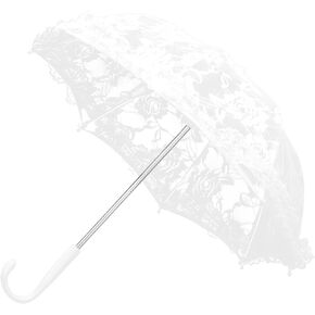 YOUTHINK Travel Umbrella, Craft Flowers Lace Embroidery Umbrella Children Stage Performance Mini Decorative Umbrella Decoration Accessory for Wedding Decoration Party