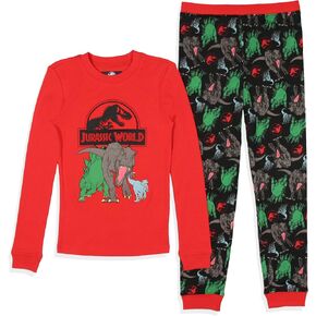 INTIMO Jurassic World Boys' Movie Film Park Logo Icon Tight Fit Sleep Pajama Set in Kuwait
