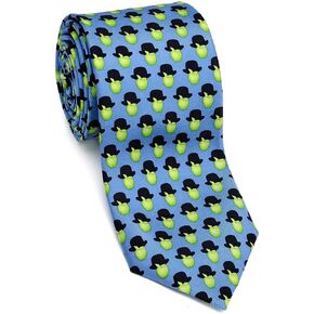 Men's Surrealist Art Tie, Magritte Son of Man Inspired Silk Necktie, Made in USA