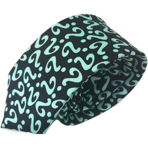 Riddler Green Question Mark Tie Gotham