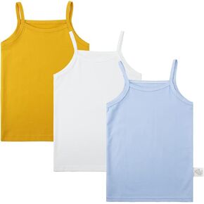 Toddler Undershirts for Girls Tank Tops/Tagless Cami Super Soft Breathable Combed Cotton for Kids in Kuwait