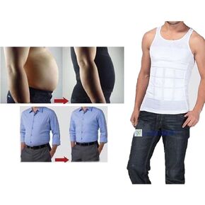 MCNICK Compression Shirts for Men, Shapewear Slimming Body Shaper, Waist Trainer Vest, Workout Tank Tops