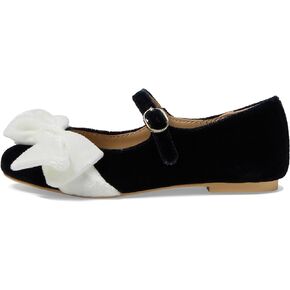 Janie and Jack Girl's Velvet Bow Flats (Toddler/Little Big Kid) Ballet