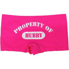 Make Me Laugh Women's Property of Hubby Boy Shorts (One Size Fits All) in Saudi Arabia