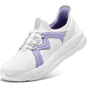 STQ Slip ins Womens Slip on Sneakers Hands Free Walking Maternity Shoes for Plantar Fasciitis