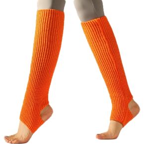 AWOCAN Leg warmers Girls Stirrup Leg Warmers Women Legwarmers Ballet Neon Knit Leg Warmer for 80s Party Dance Sports Yoga