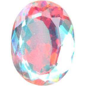 GEMHUB 20.50 Ct Brazilian Multicolor Aquamarine Oval Translucent Multicolor Aquamarine, Multicolor Aquamarine Loose Gemstone for Jewlery