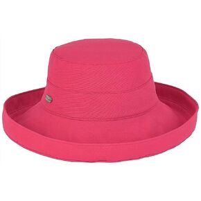 Sun 'N' Sand Cotton Women's Sun Hat - Beach Hat - Packable Sun Hat Women - Bucket Hat - 4.5" Up Brim