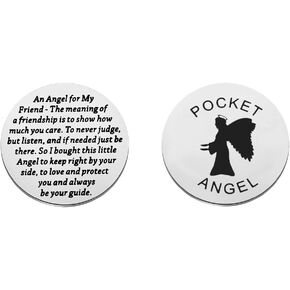 TIIMG Guardian Angel Coin Angle Gifts Protection Gift Inspirational Gift for Best Friend