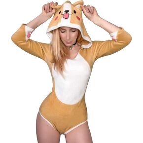 Littleforbig Cotton Romper Onesie Pajamas Bodysuit -Corgi Style