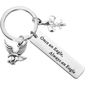 ENSIANTH Eagle Gift for Scouts Scouts Leader Gift Scout Court of Honor Gift Eagle Keychain (Keychain)